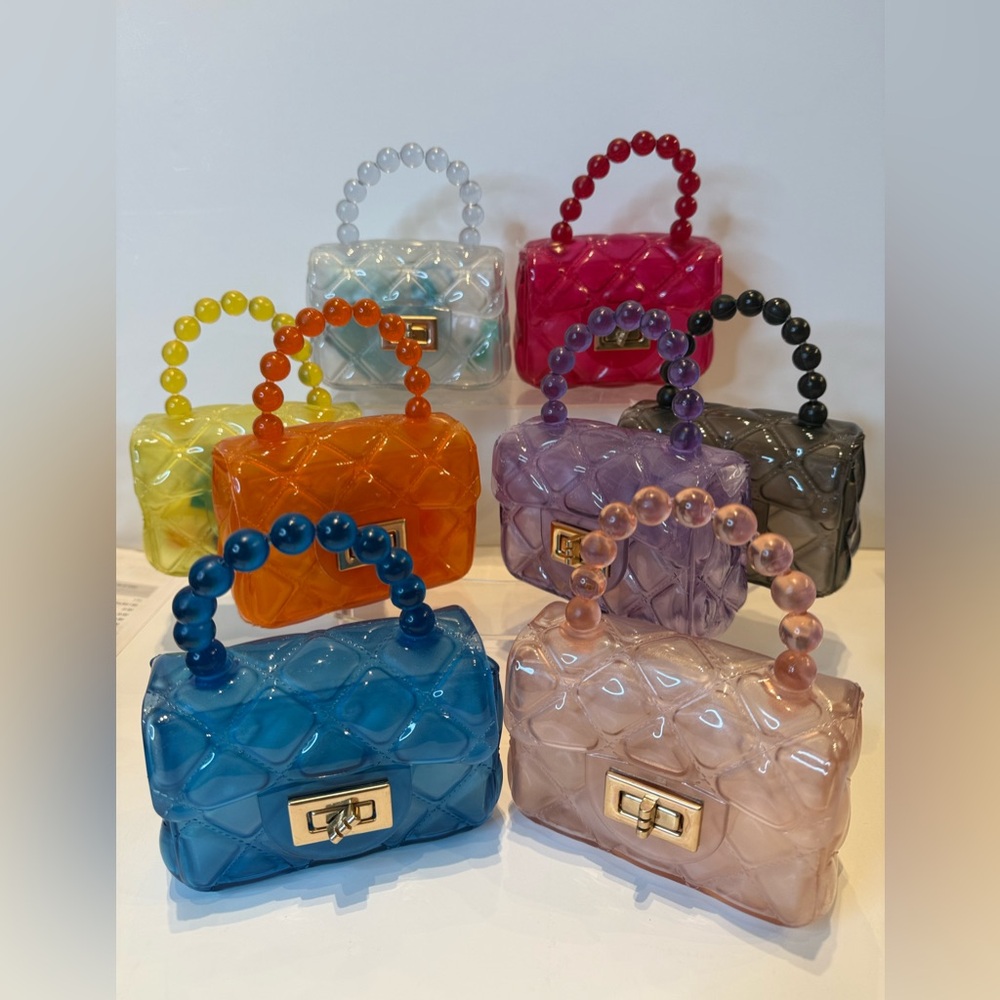 Colorful Jelly Handbag Collection by you choose of color.